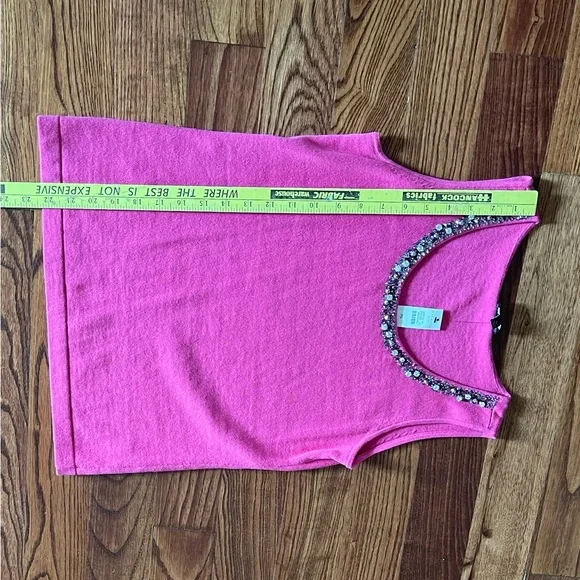 NWT Talbots Pink SP Top with Sparkling Neckline - Picture 6 of 6